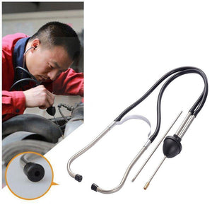 Chromed-steel Car Abnormal Sound Diagnostic Device Mechanics Cylinder Stethoscope Automotive Hearing Tools Anti-shocked Durable