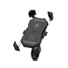 Load image into Gallery viewer, 3.5-6.5 inch Phone Holder Motorcycle QC3.0 Wireless Charger Handlebar Bicycle Bracket Quick Charge USB Charger GPS Mount Bracket
