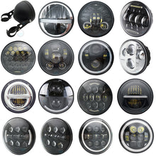 Load image into Gallery viewer, 5.75 inch Led headlight halo Ring white DRL Angel eye For Dyna Sportster Softail 5 3/4&quot;Headlamp.
