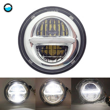 Load image into Gallery viewer, 5.75 inch Led headlight halo Ring white DRL Angel eye For Dyna Sportster Softail 5 3/4&quot;Headlamp.
