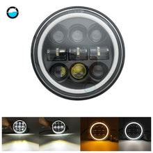 Load image into Gallery viewer, 5.75 inch Led headlight halo Ring white DRL Angel eye For Dyna Sportster Softail 5 3/4&quot;Headlamp.
