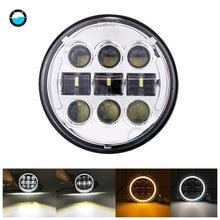 Load image into Gallery viewer, 5.75 inch Led headlight halo Ring white DRL Angel eye For Dyna Sportster Softail 5 3/4&quot;Headlamp.
