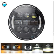 Load image into Gallery viewer, 5.75 inch Led headlight halo Ring white DRL Angel eye For Dyna Sportster Softail 5 3/4&quot;Headlamp.
