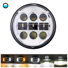 Load image into Gallery viewer, 5.75 inch Led headlight halo Ring white DRL Angel eye For Dyna Sportster Softail 5 3/4&quot;Headlamp.
