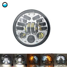 Load image into Gallery viewer, 5.75 inch Led headlight halo Ring white DRL Angel eye For Dyna Sportster Softail 5 3/4&quot;Headlamp.
