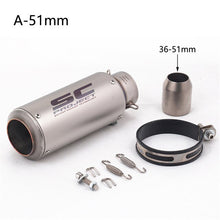 Load image into Gallery viewer, Universal Motorcycle Exhaust Pipe For SC Racing Project Escape Moto Muffler For Dirt Pit Bike Cafe racer KTM выхлопные системы
