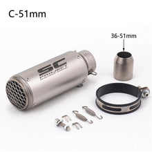 Load image into Gallery viewer, Universal Motorcycle Exhaust Pipe For SC Racing Project Escape Moto Muffler For Dirt Pit Bike Cafe racer KTM выхлопные системы
