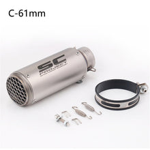 Load image into Gallery viewer, Universal Motorcycle Exhaust Pipe For SC Racing Project Escape Moto Muffler For Dirt Pit Bike Cafe racer KTM выхлопные системы
